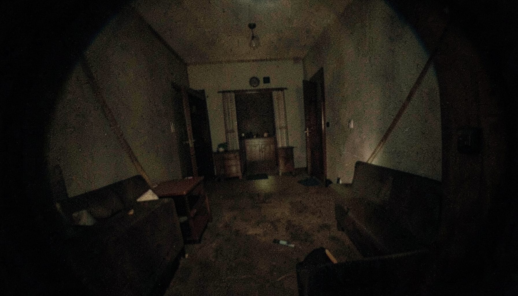 Hidden-camera perspective, grainy intimate lighting, secretive voyeuristic mood